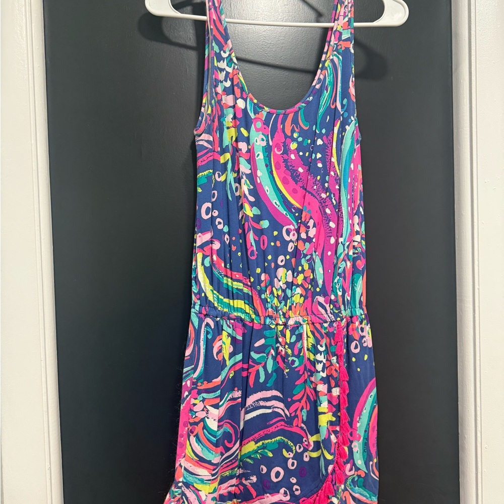Lilly Pulitzer Multi Color Sleeveless Fringe Romper